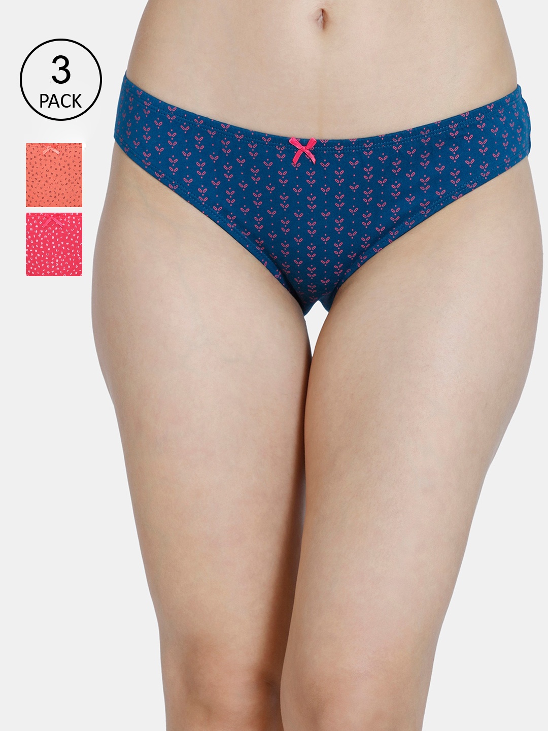 

Rosaline by Zivame Pack of 3 Women Assorted Bikini Briefs