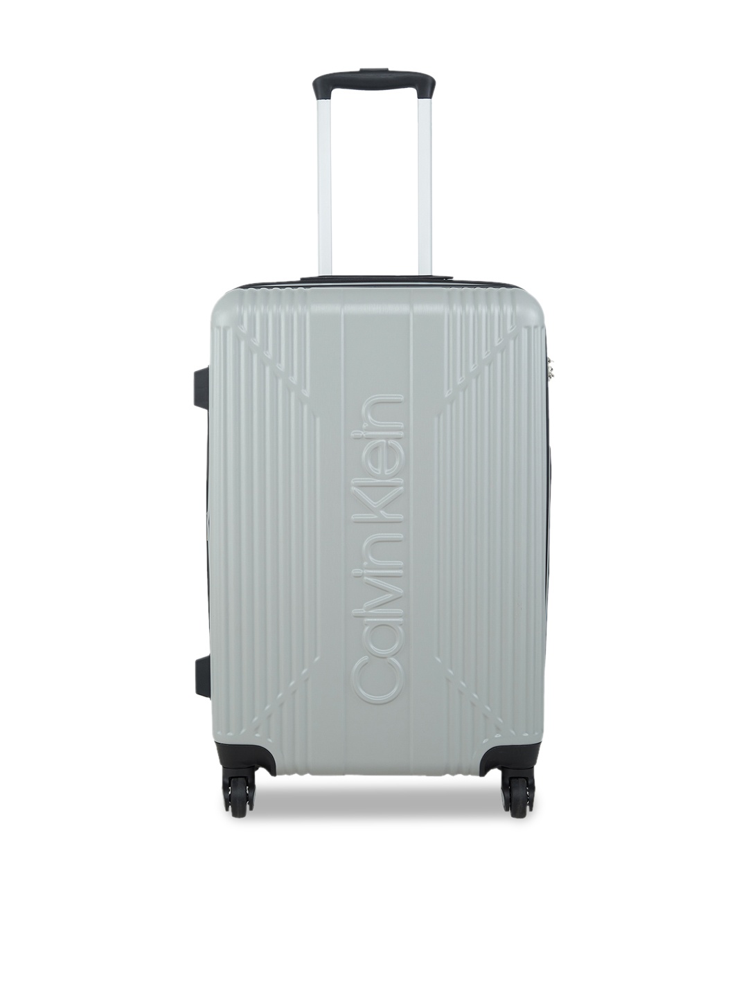 

Calvin Klein The Standard Range Hard Medium Suitcase, Silver