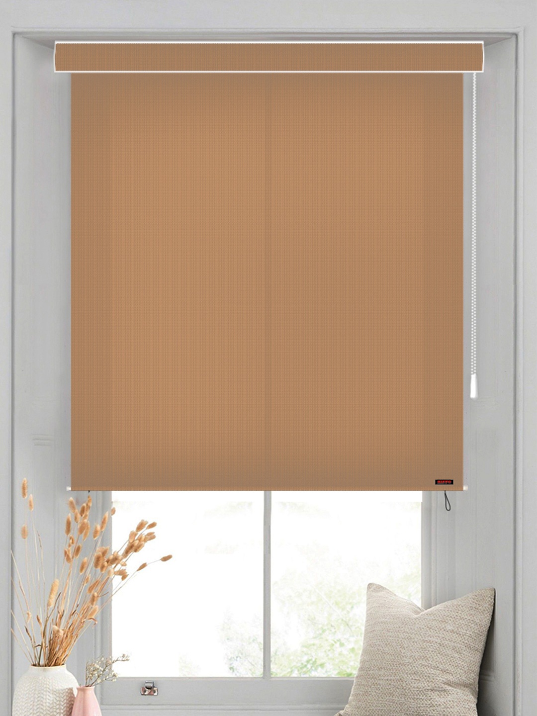 

Hippo Beige Solid Room Darkening Blind