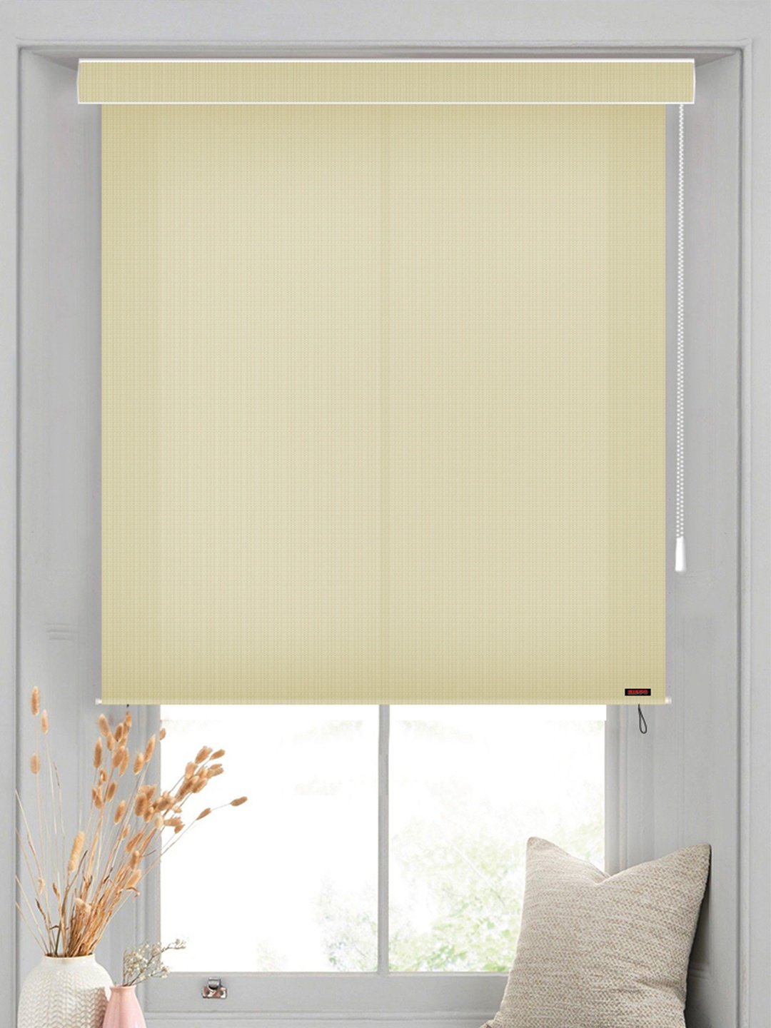 

Hippo Cream-Coloured Room Darkening Long Door Blinds