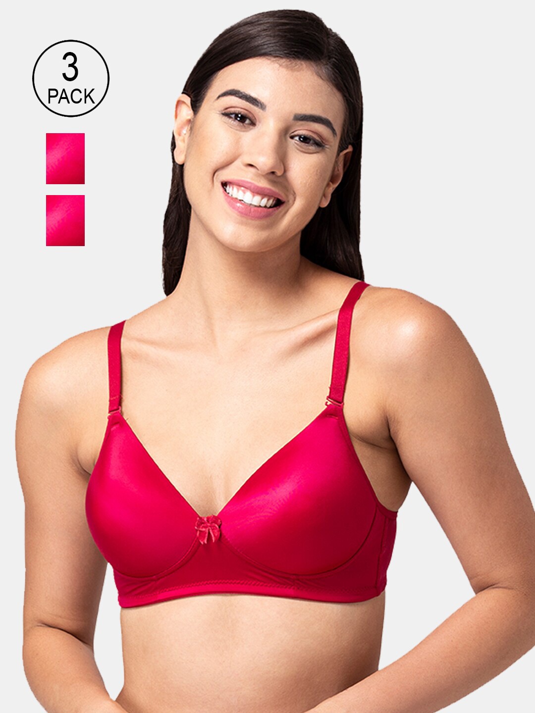 

Tweens Maroon Pack Of 3 Lightly Padded Bra