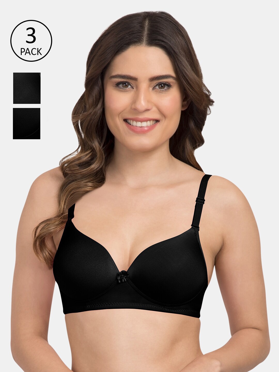 

Tweens Pack of 3 Black Bra Lightly Padded