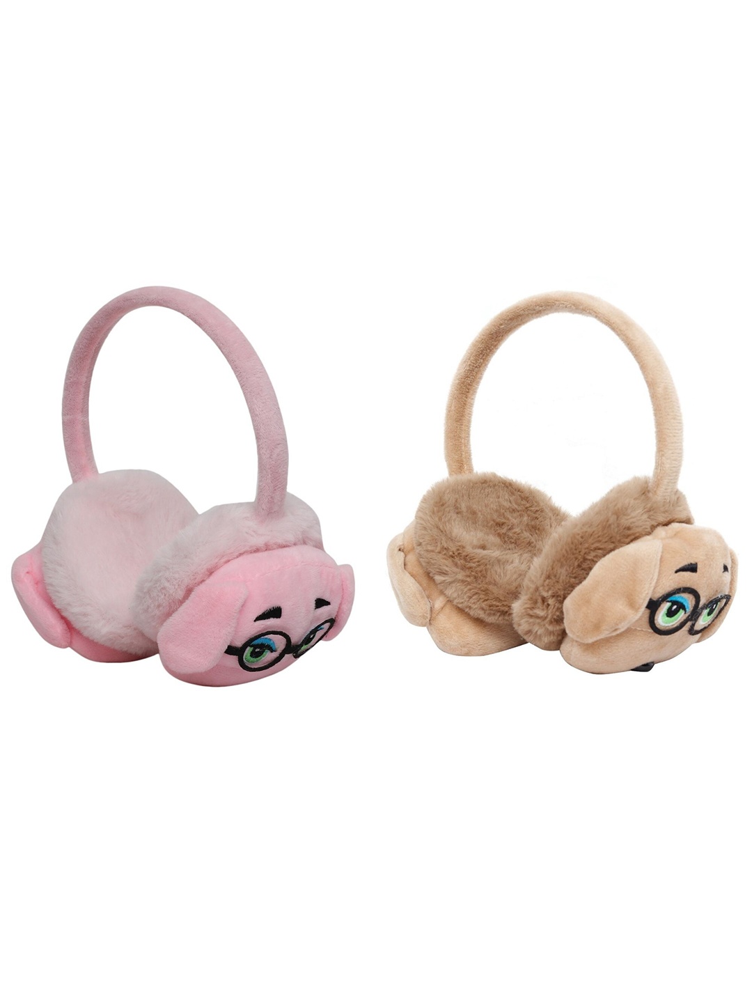 

FabSeasons Unisex Kids Set of 2 Fur Hair Accessory Set, Pink