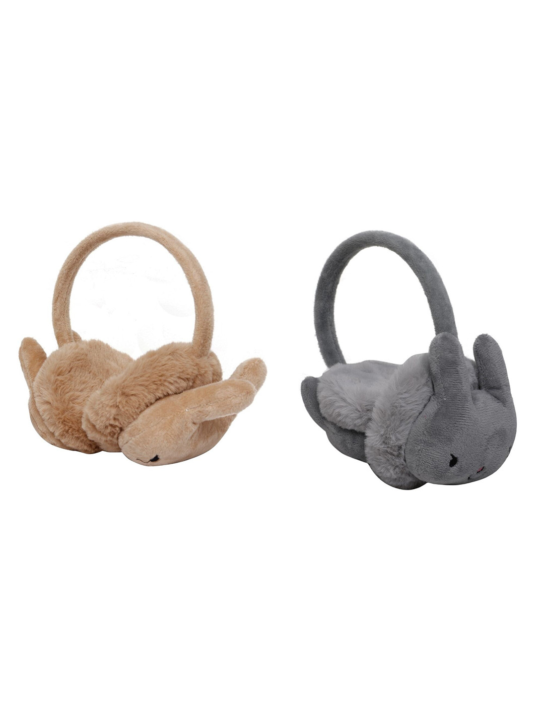

FabSeasons Unisex Kids Grey & Brown Set of 2 Fur Hair Accessory Set