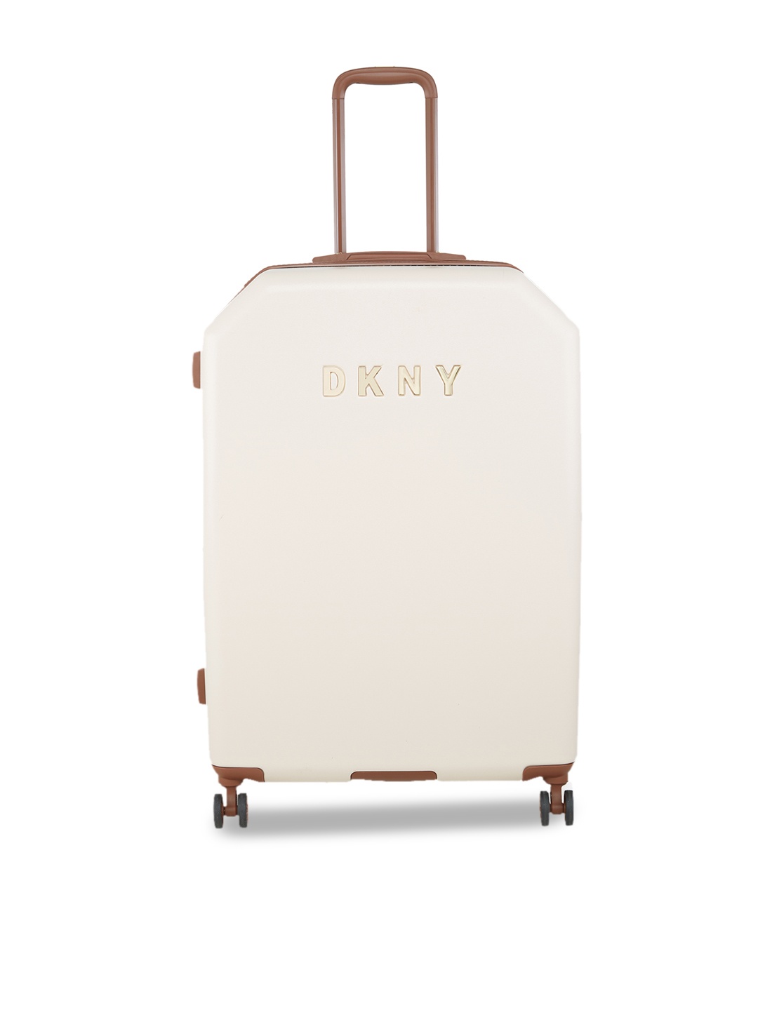 

DKNY Allore Range Off White & Brown Trim Hard Large Suitcase