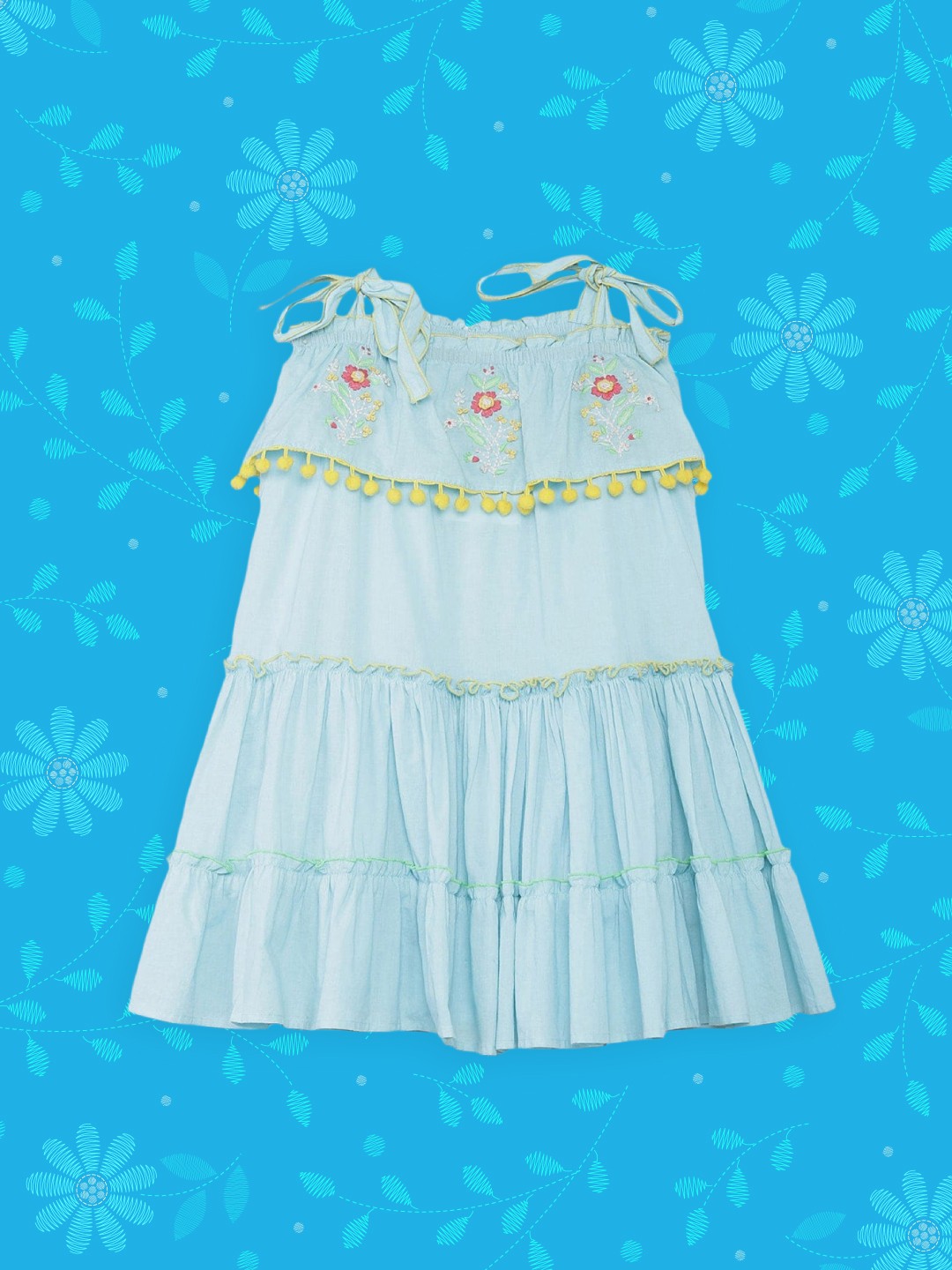 

Biba Girls Blue A-Line Maxi Dress