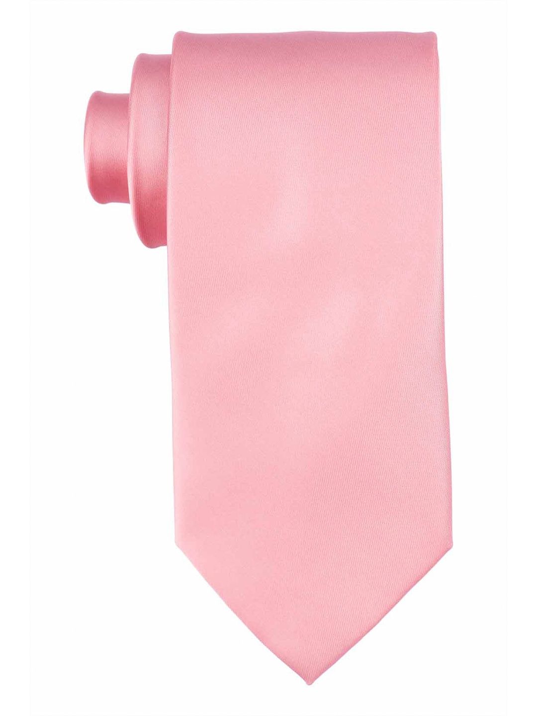 

The Tie Hub Men Pink Solid Pure Silk Skinny Tie