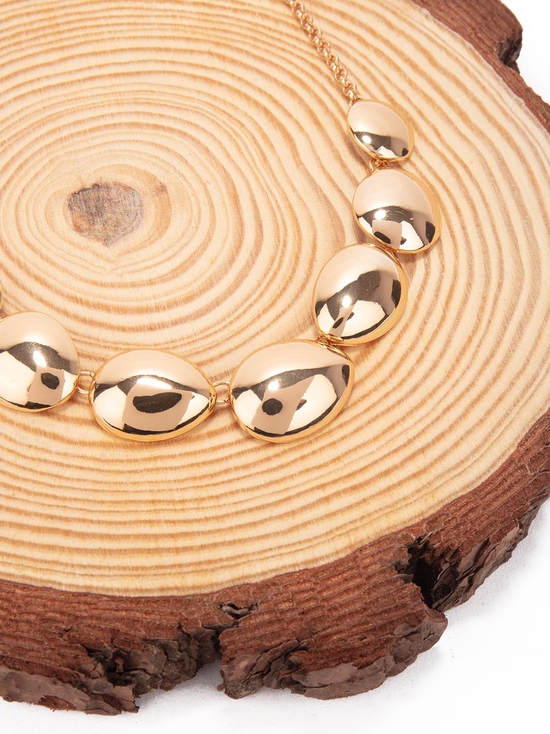 

Lilly & sparkle Gold-Toned & Plated Almond Shaped Necklace