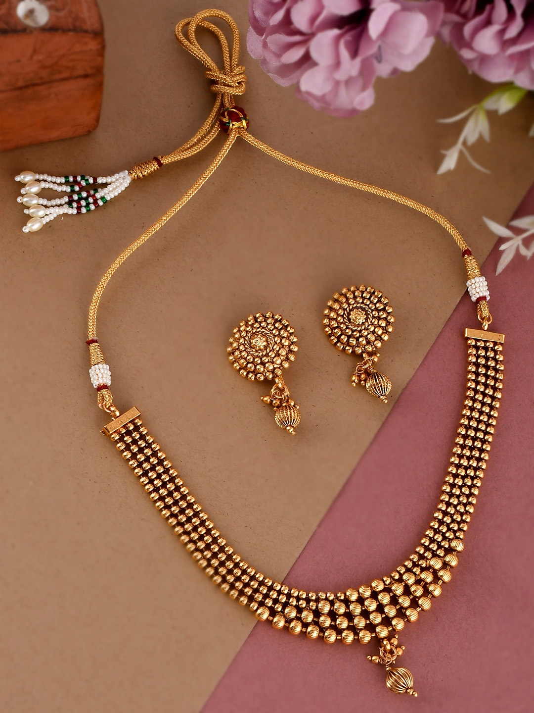

Shoshaa Gold-Plated Layered Jewelery Set