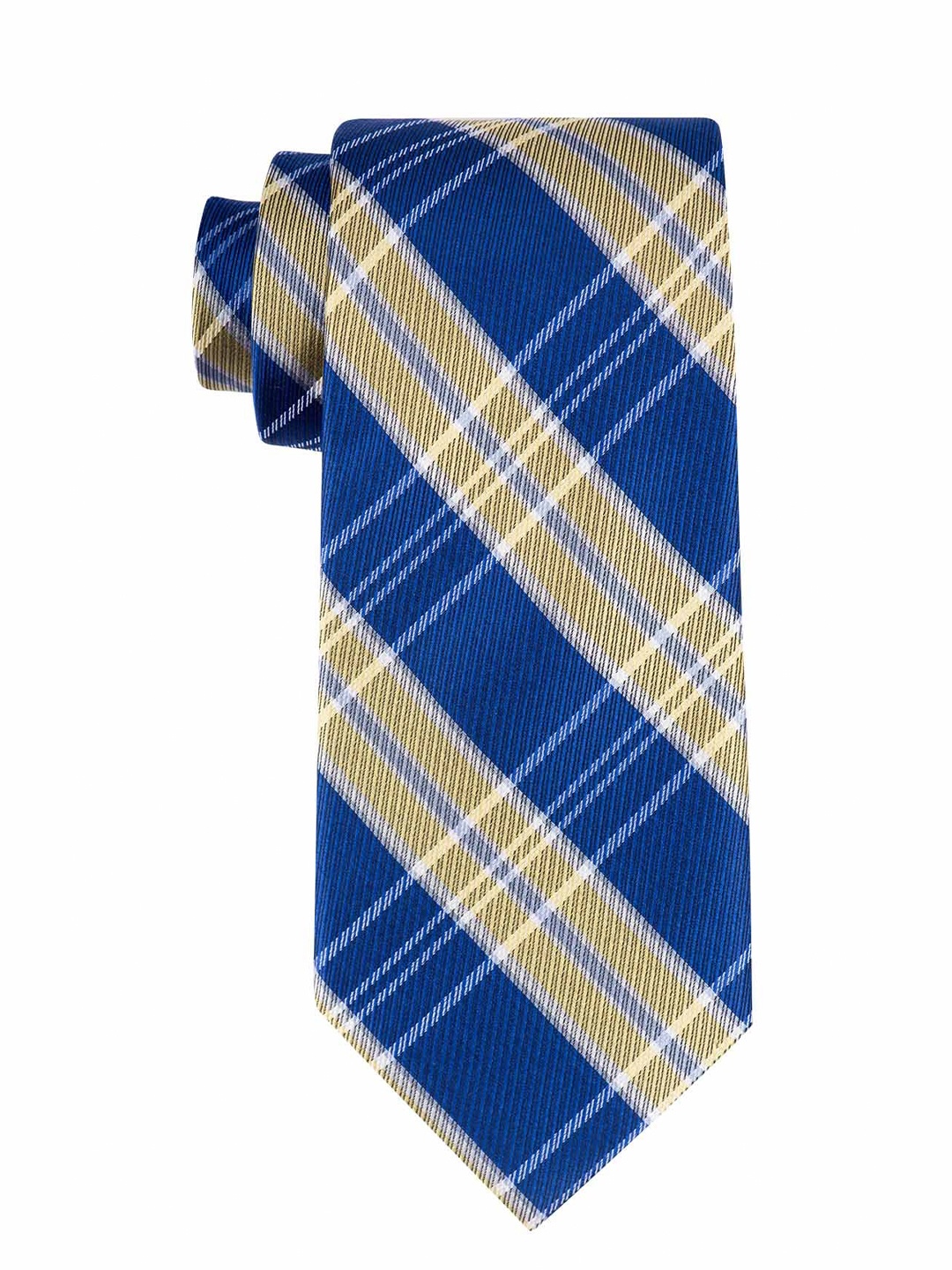 

The Tie Hub Men Blue & Yellow Striped Broad Tie