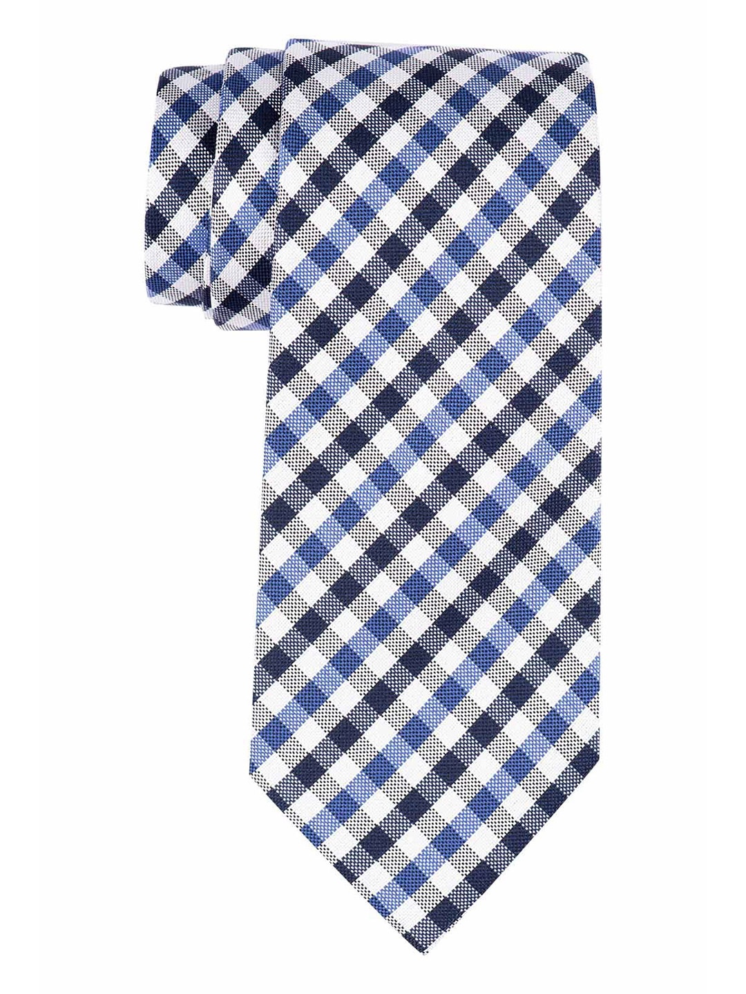 

The Tie Hub Men Black & White Silk Checked Skinny Tie
