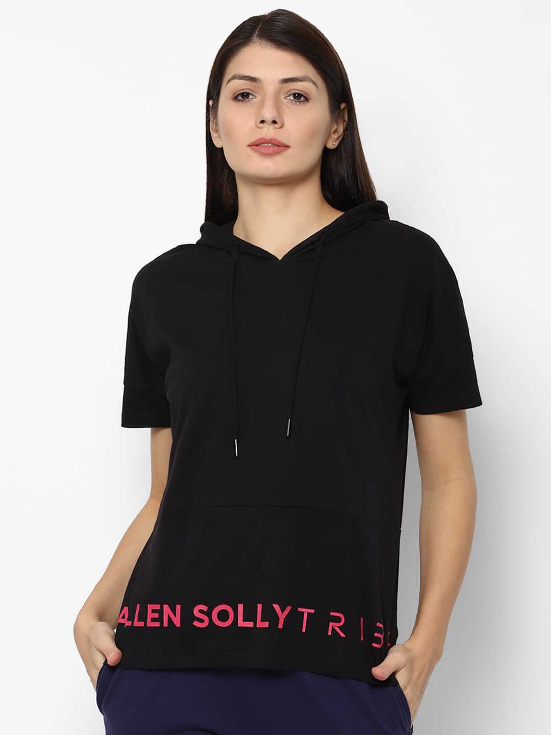 

Allen Solly Woman Black T-shirt