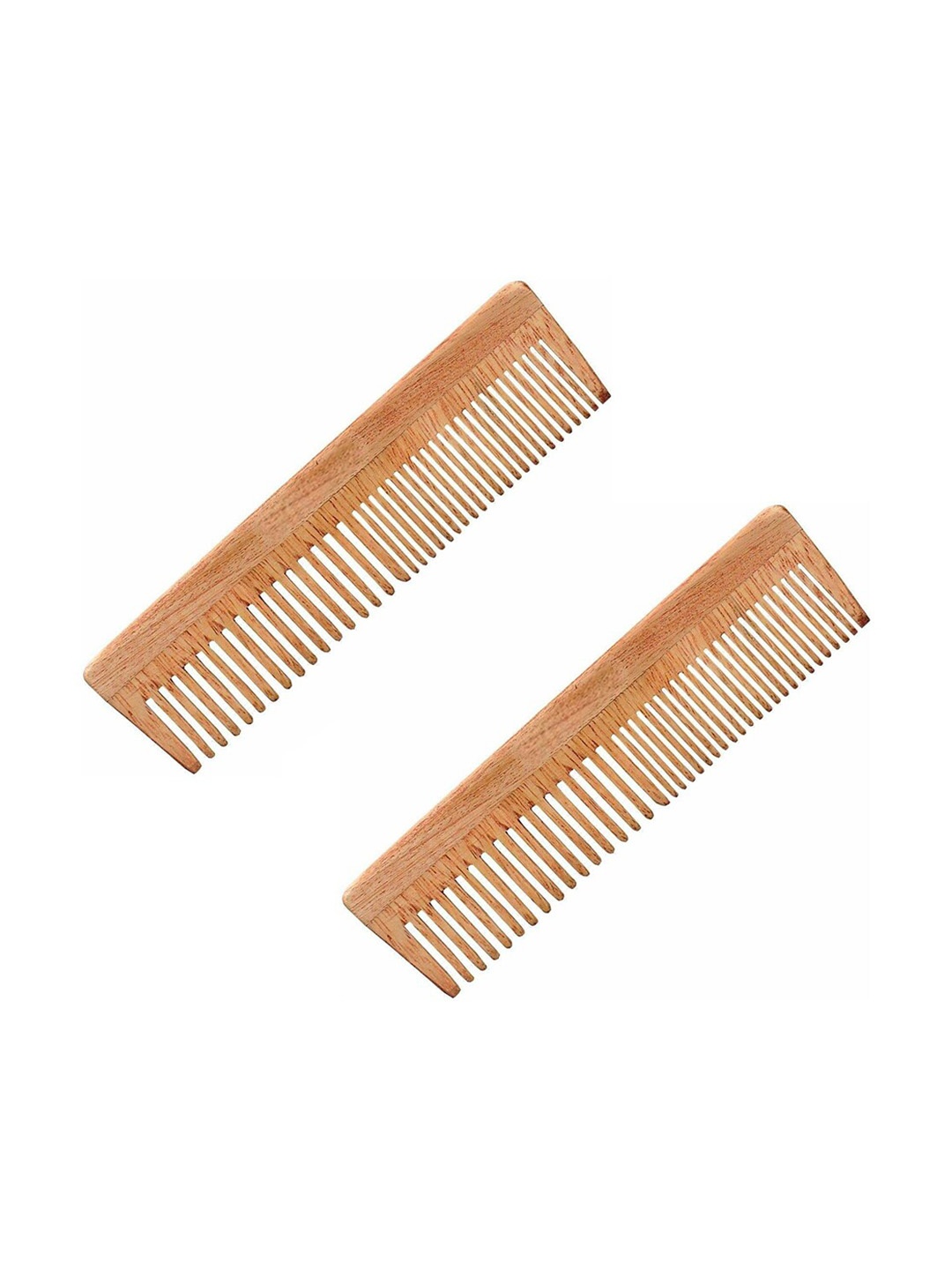 

Sanfe Set of 2 Beige Selfly Scalp Massager Wooden Hair Comb