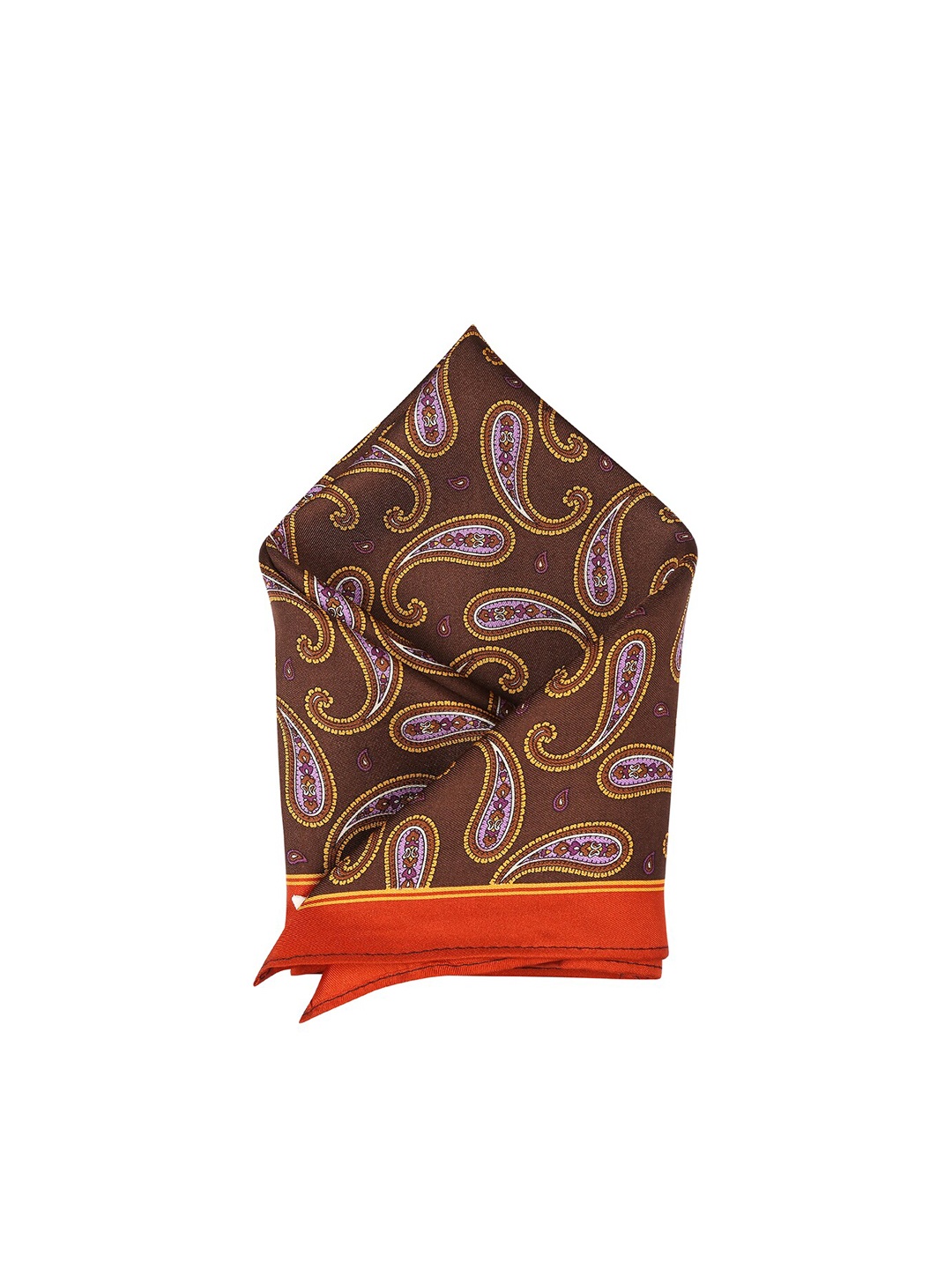 

Park Avenue Men Maroon & Purple Printed Silk Pocket Square