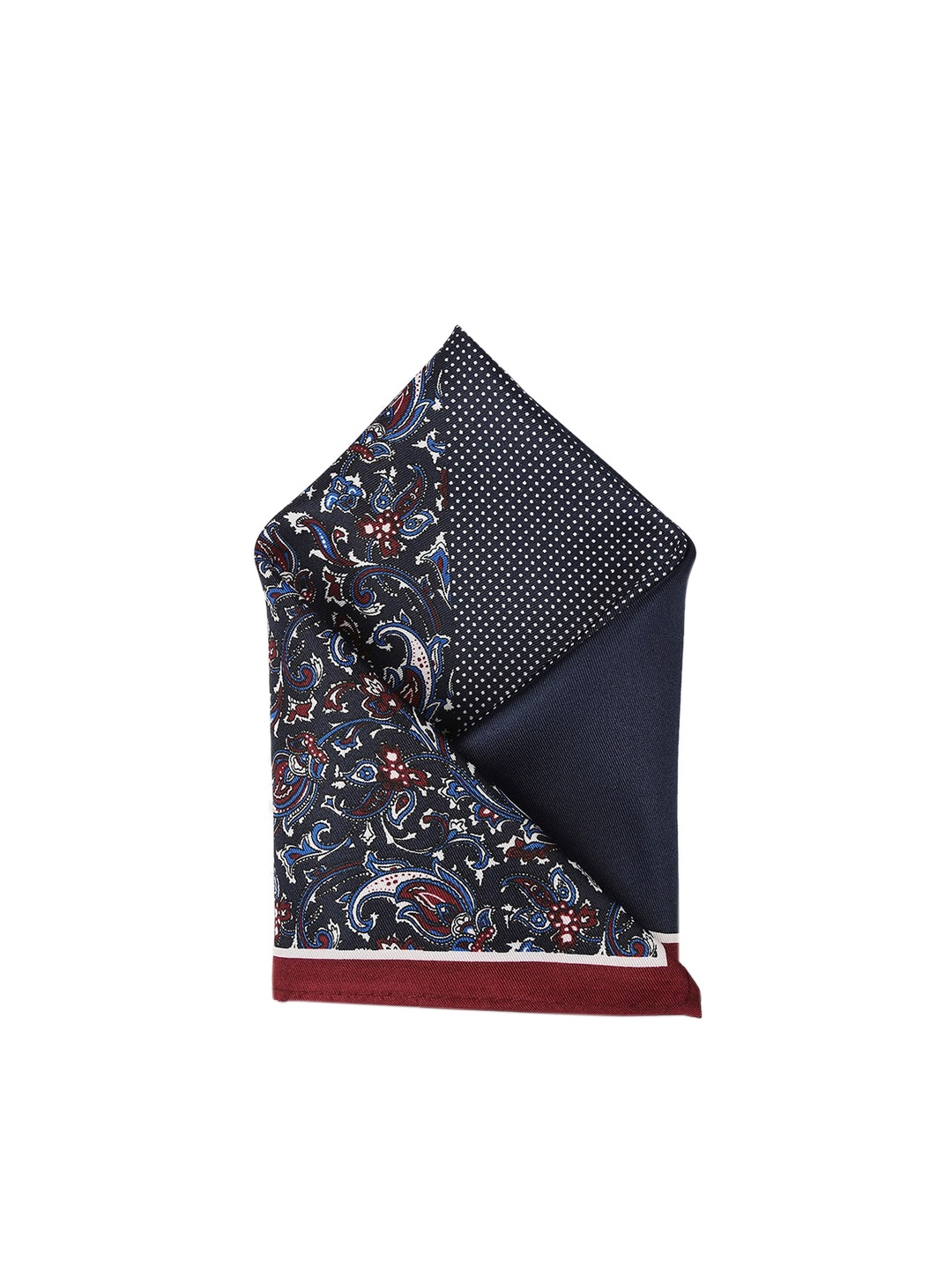 

Park Avenue Men Blue & White Printed Silk Pocket Square