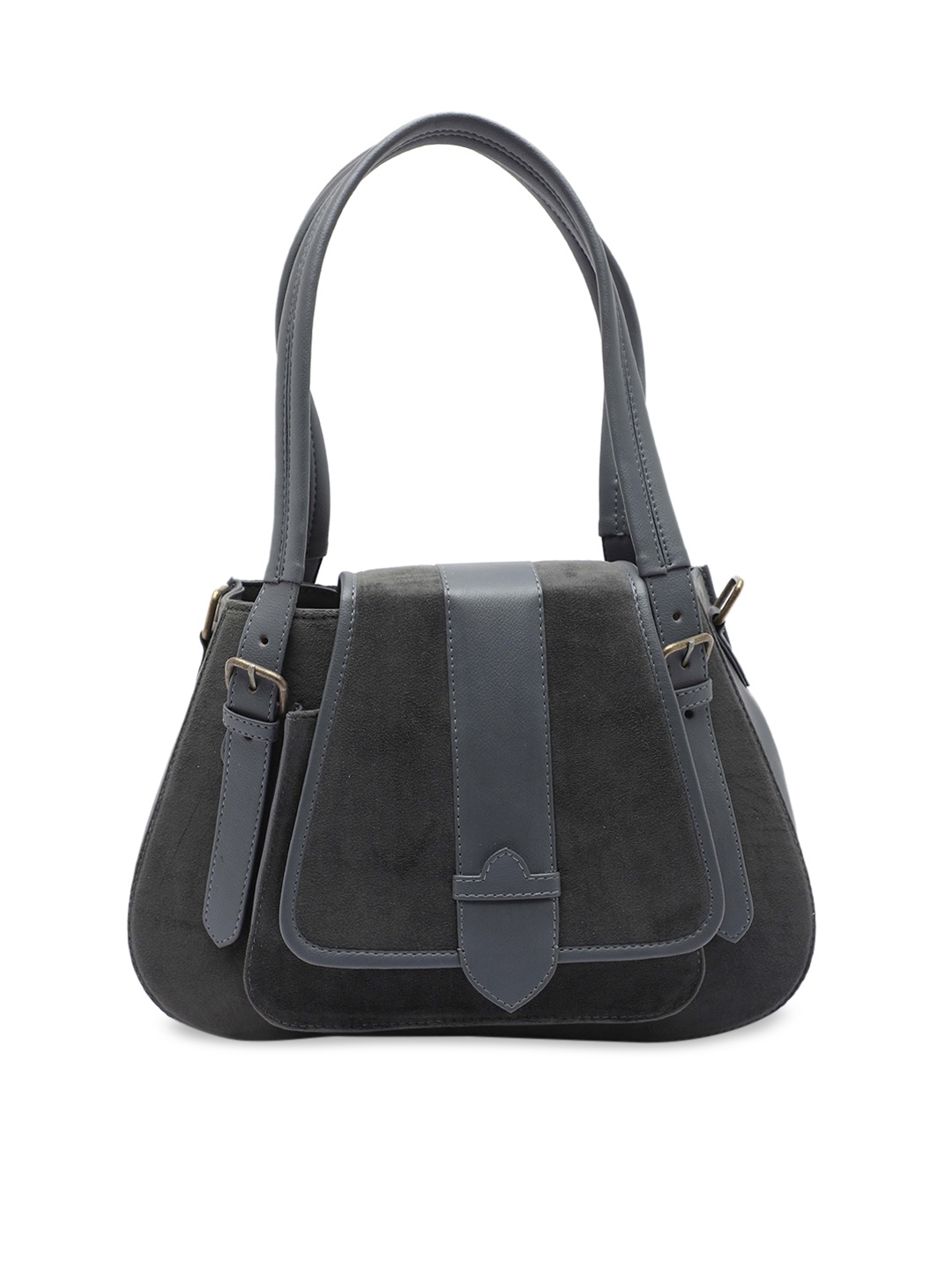 

Clotche Charcoal PU Shopper Handheld Bag