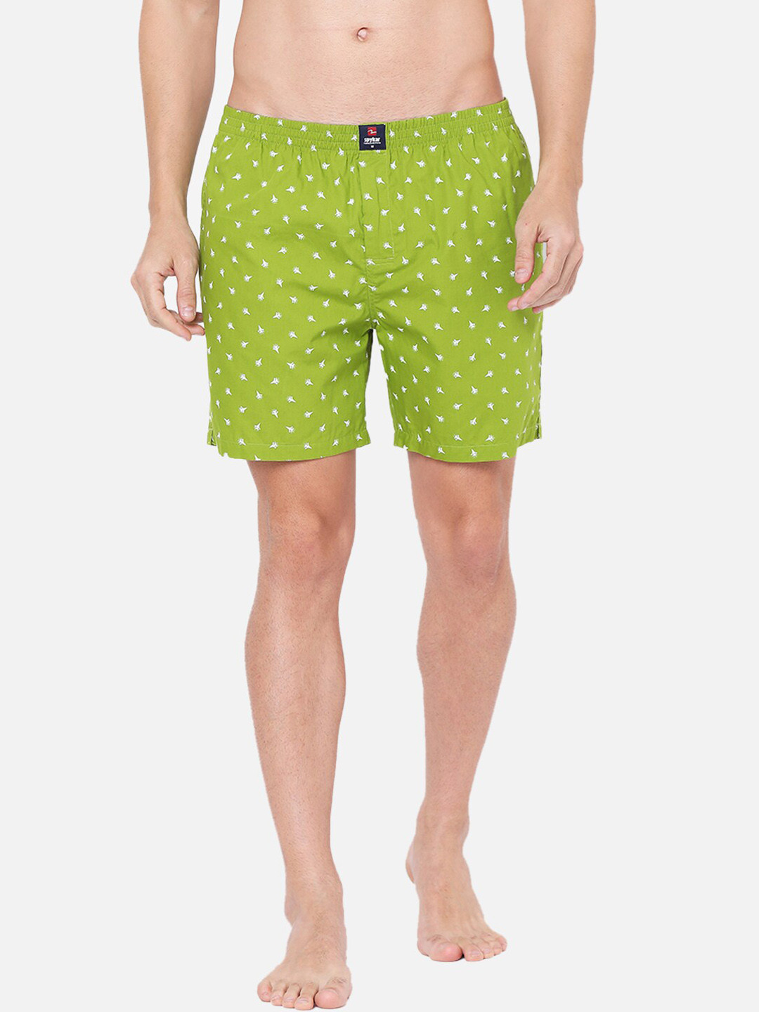 

Underjeans by Spykar Men Printed Assorted Boxer UJMBXPX0039035, Green