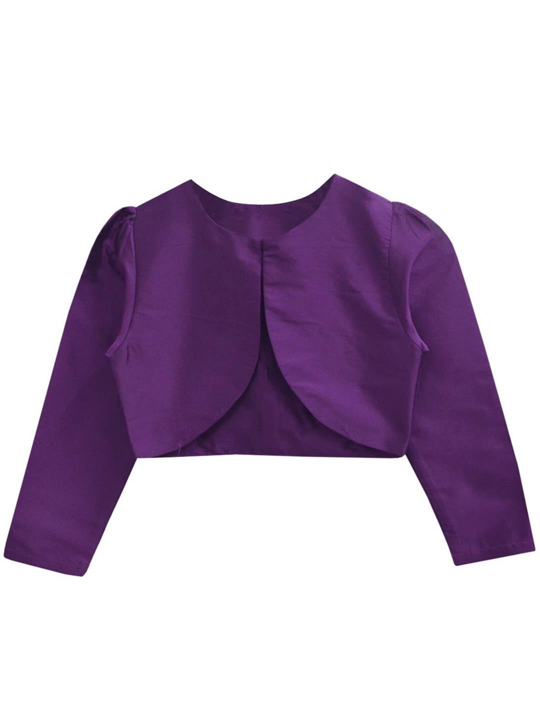 

A.T.U.N. Girls Purple Crop Open Front Shrug