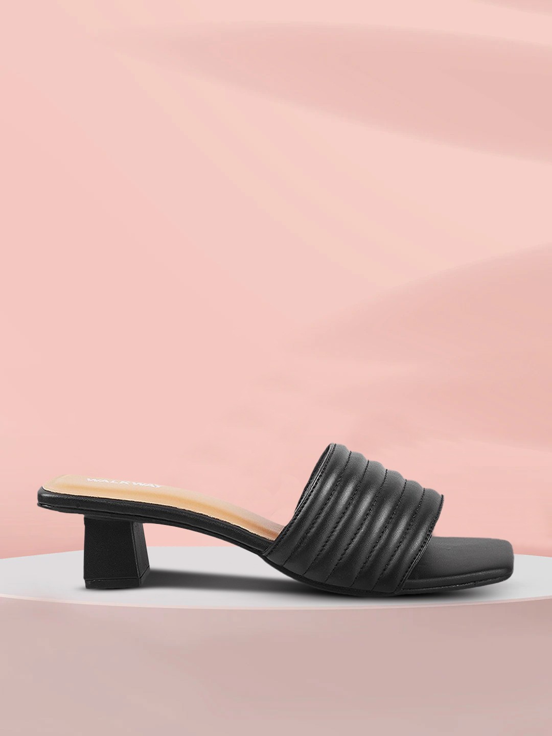 

WALKWAY by Metro Black Block Sandals