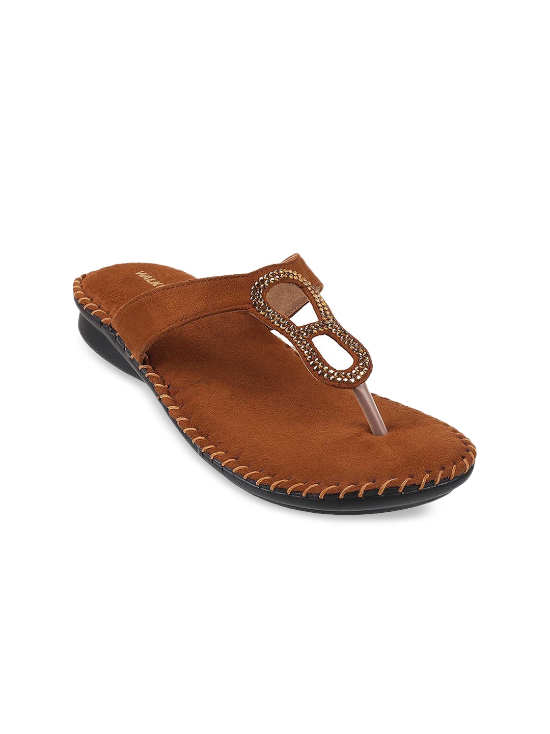 

WALKWAY by Metro Woman Tan Open Toe Flats
