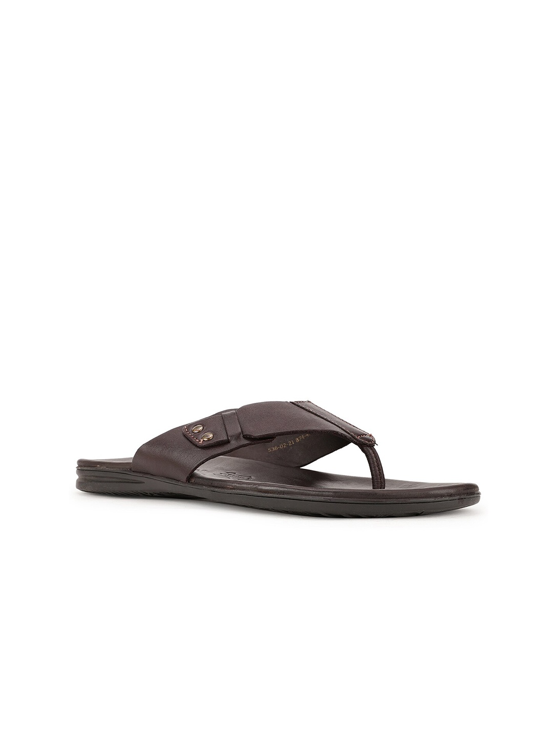 

Hush Puppies Men Brown Leather Comfort Sandals