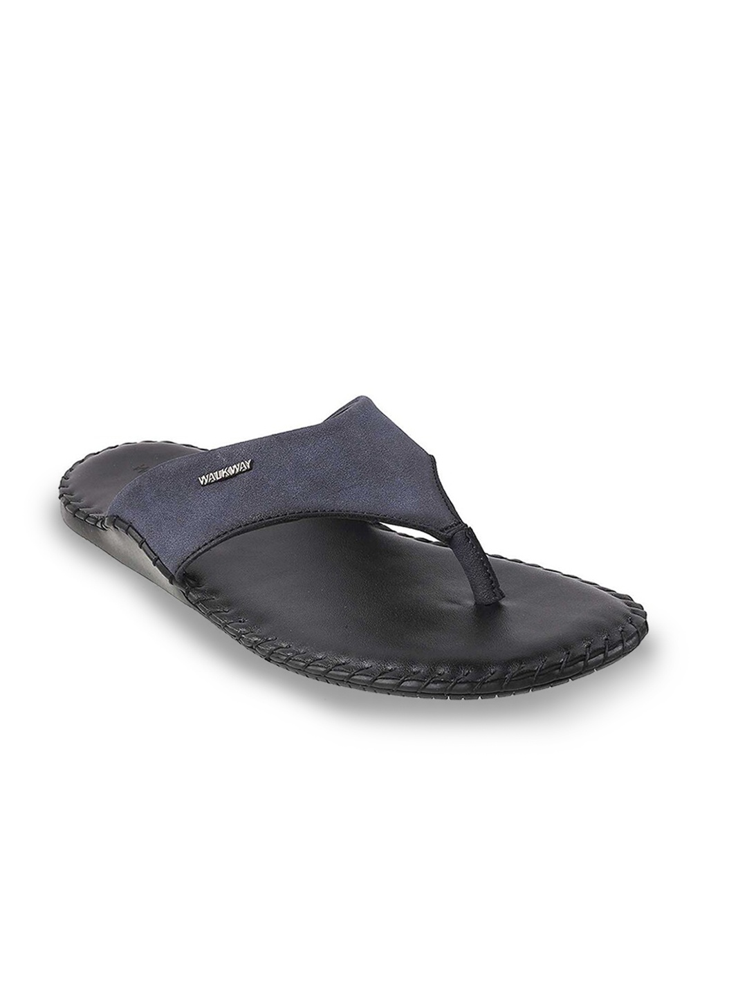 

WALKWAY by Metro Men Blue Solid Comfort Sandals