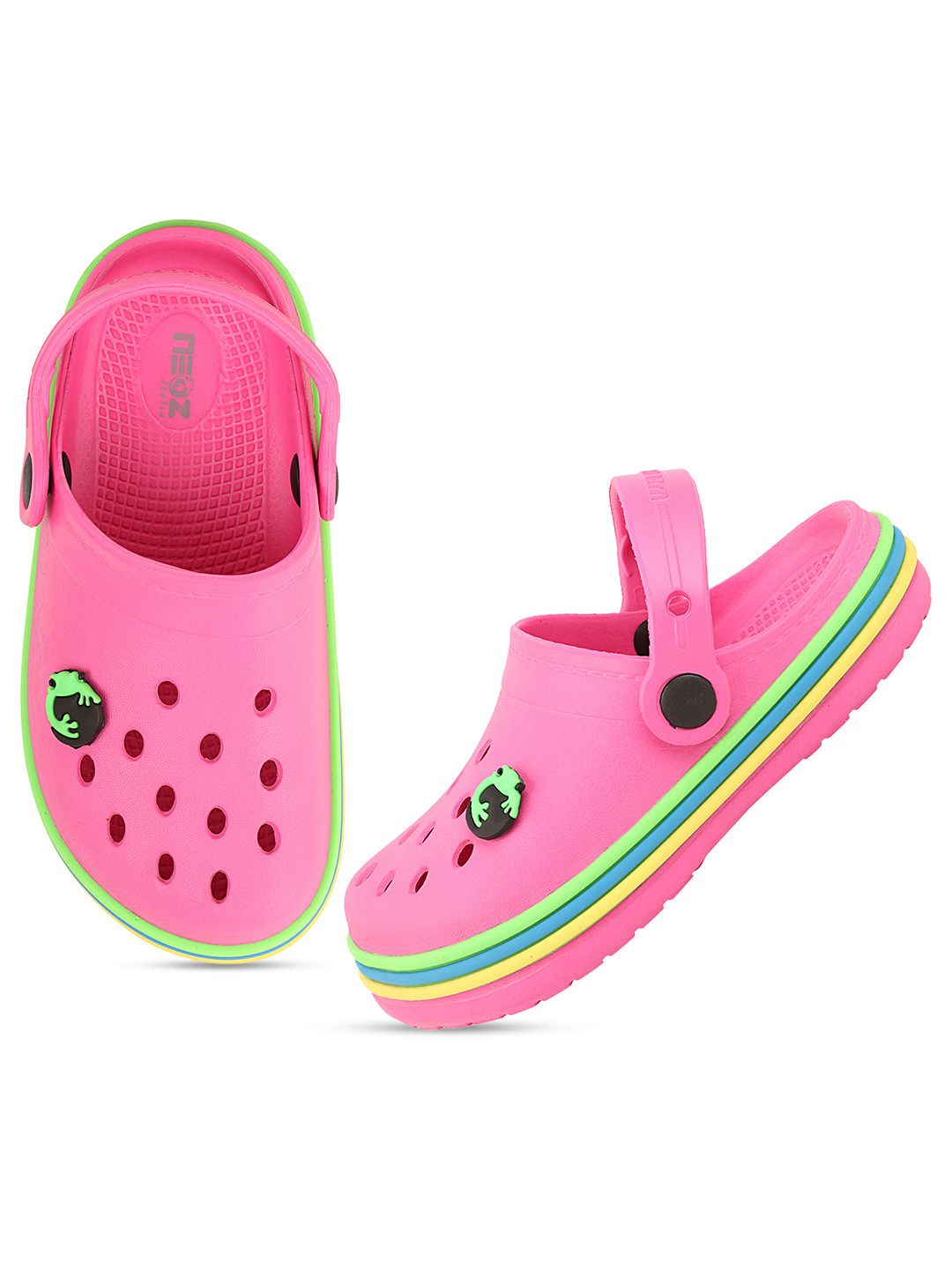 

NEOZ Girls Pink Rubber Clogs