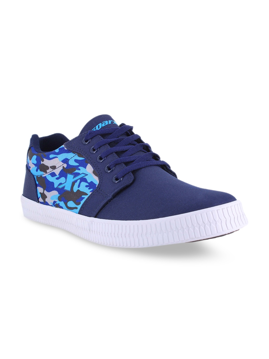 

Sparx Men Navy Blue Printed Regular Sneakers