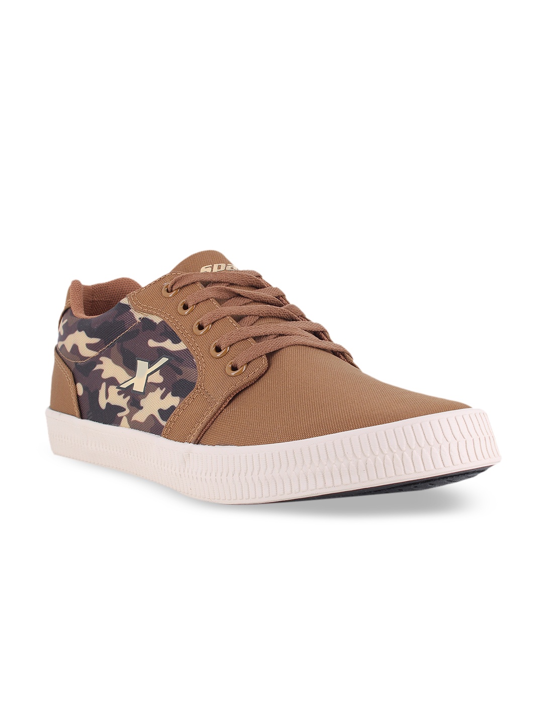 

Sparx Men Camel Brown Printed Sneakers