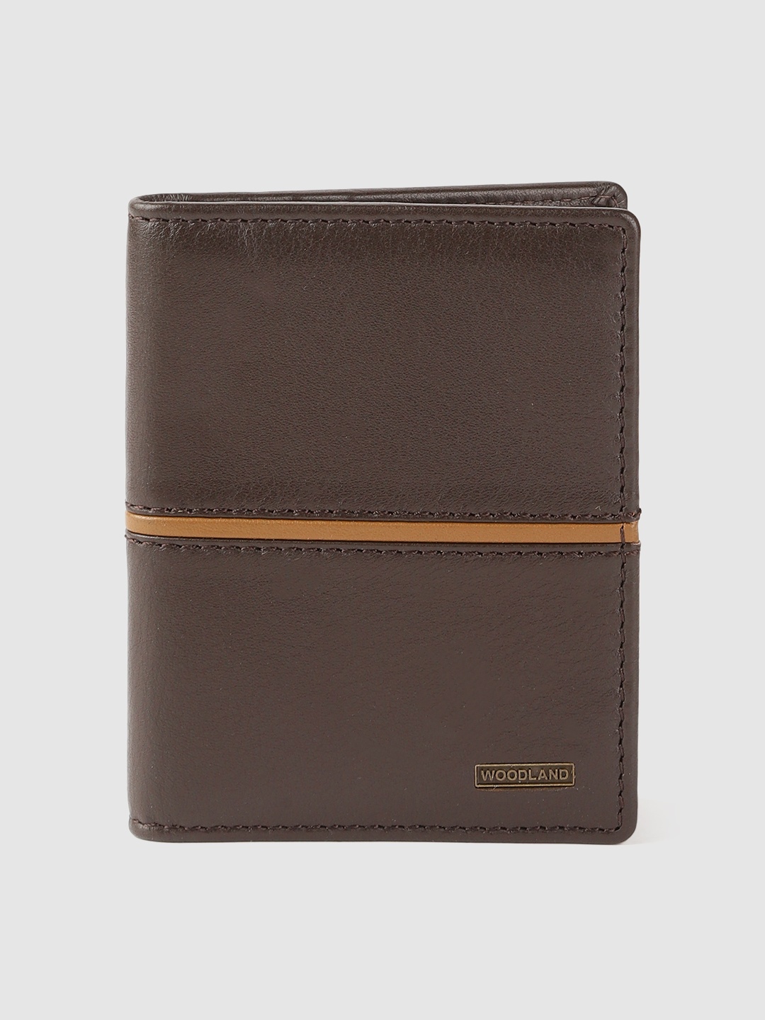 

Woodland Men Brown Leather Card Holder