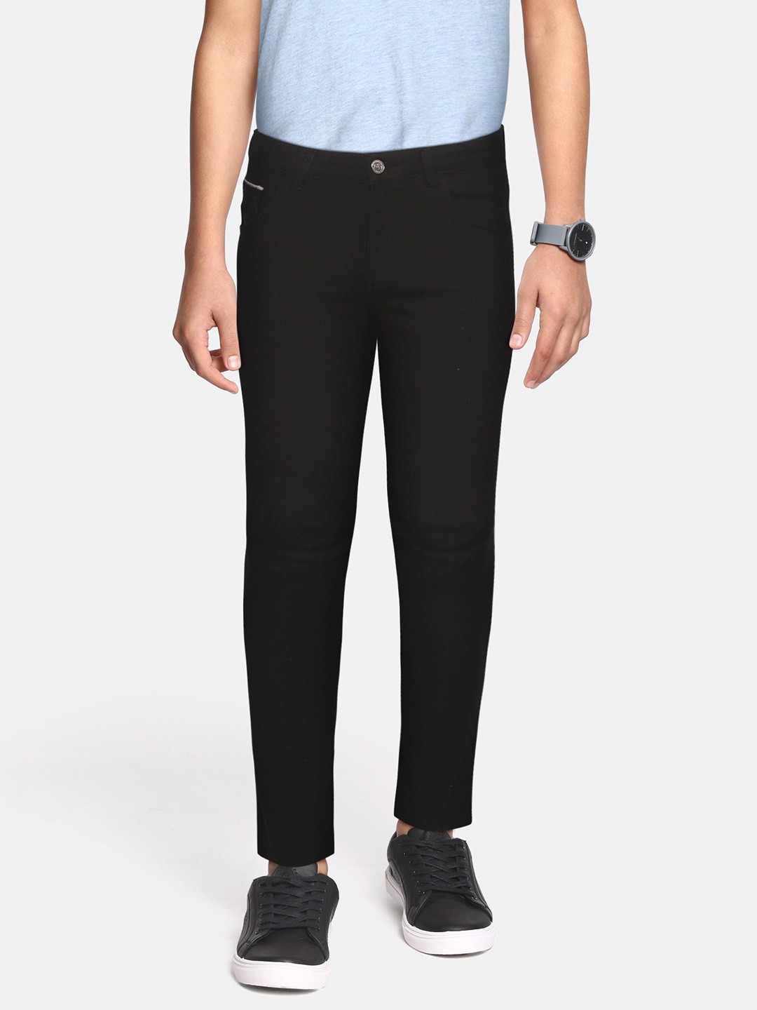 

Gini and Jony Boys Black Clean Look Stretchable Jeans