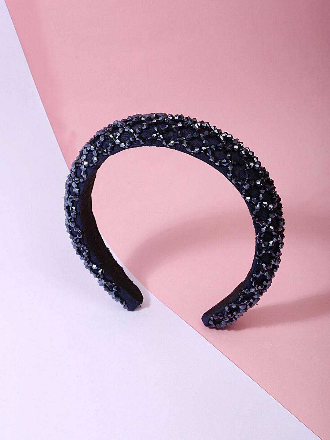 

Lilly & sparkle Women Blue Glass Beaded Embellished Hairband
