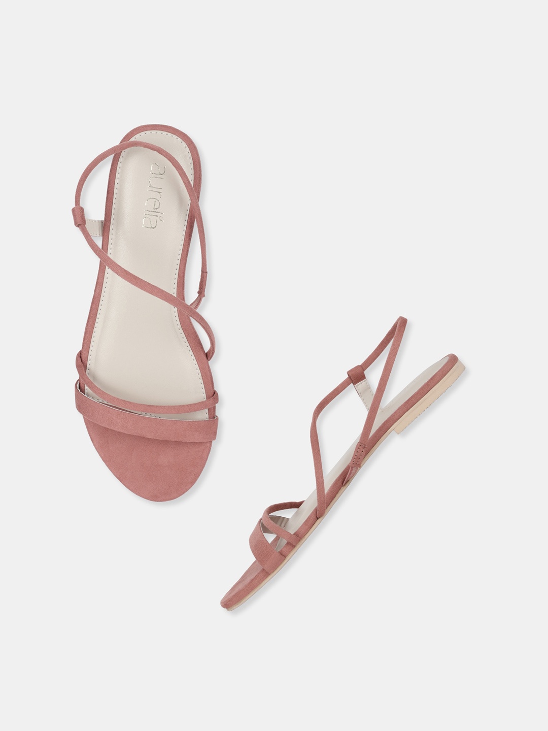 

AURELIA Women Pink Open Toe Flats