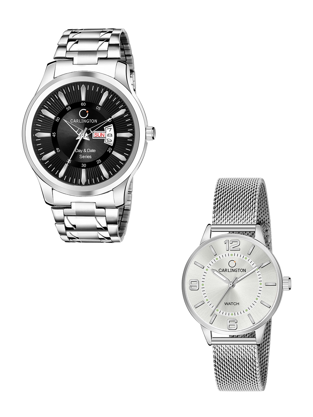 

CARLINGTON Silver Analogue Watch