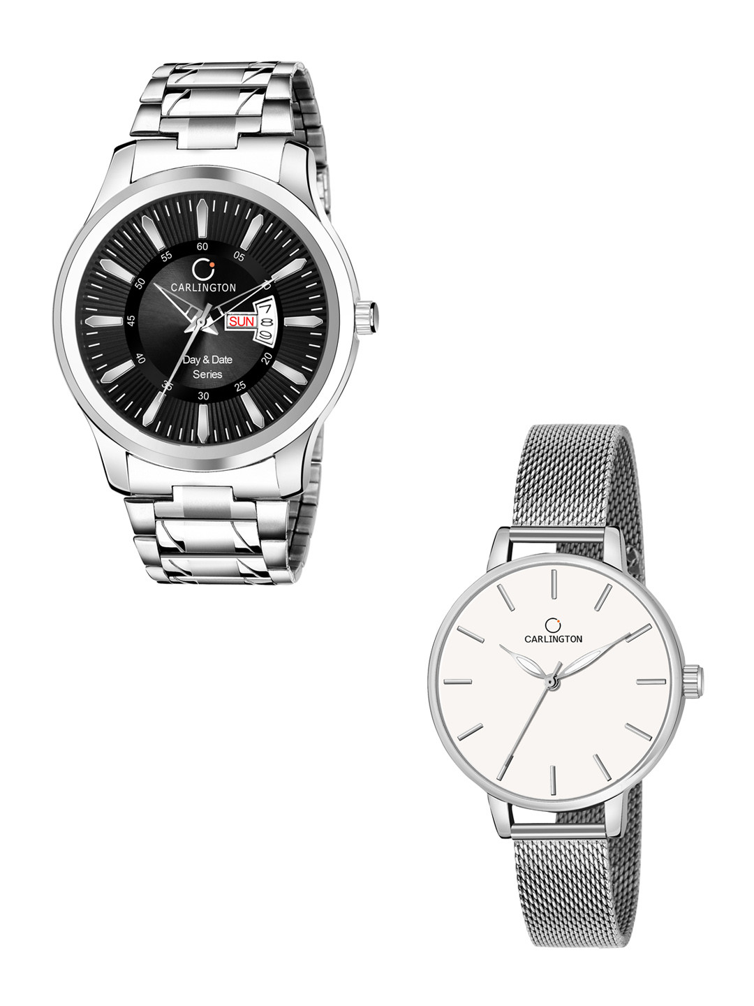 

CARLINGTON His & Her Analogue Watch Gift Set, Multi