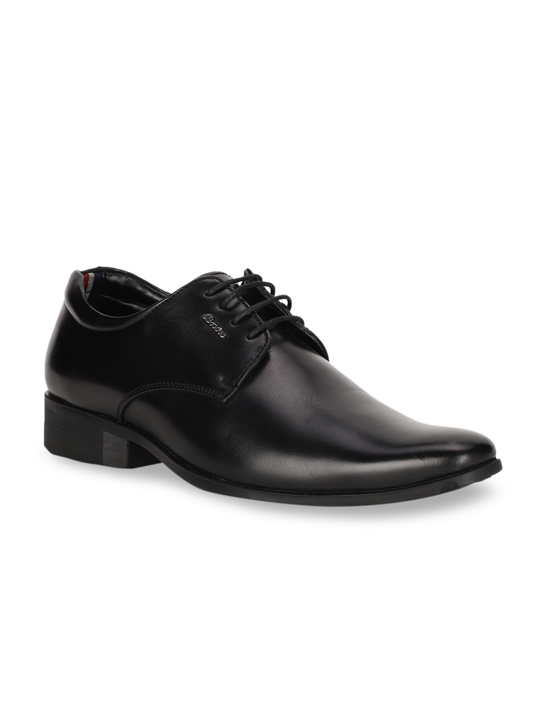 

Bata Men Black Solid Formal Derbys