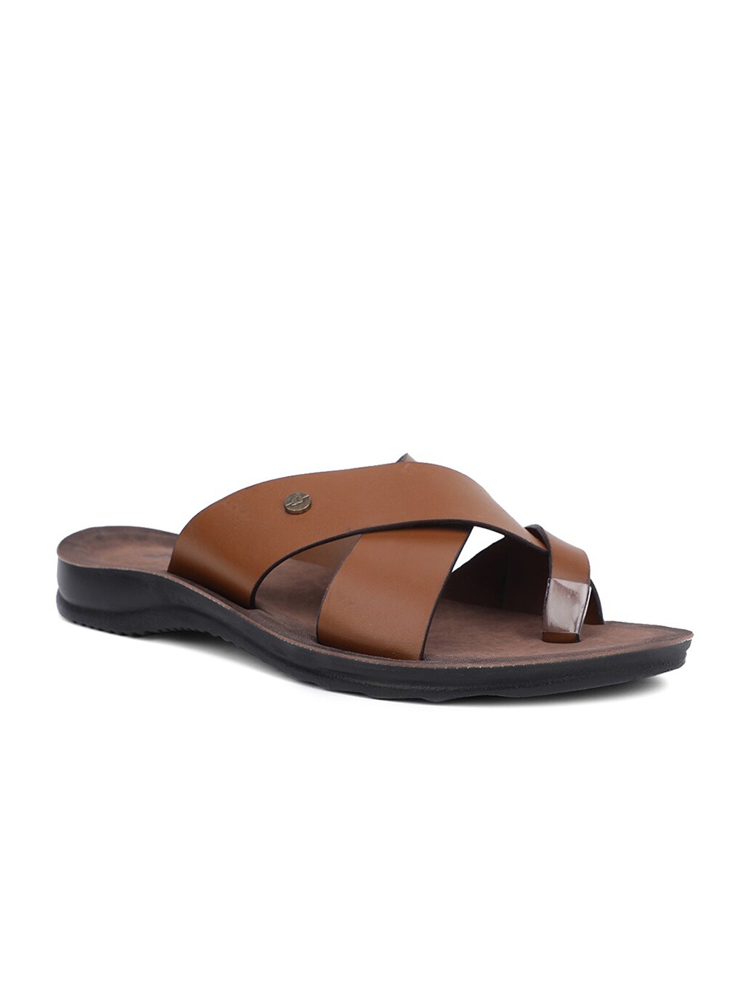 

Bata Men Brown & Black Comfort Sandals