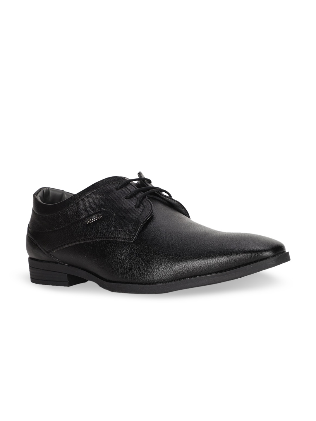 

Bata Men Black Solid Formal Derbys