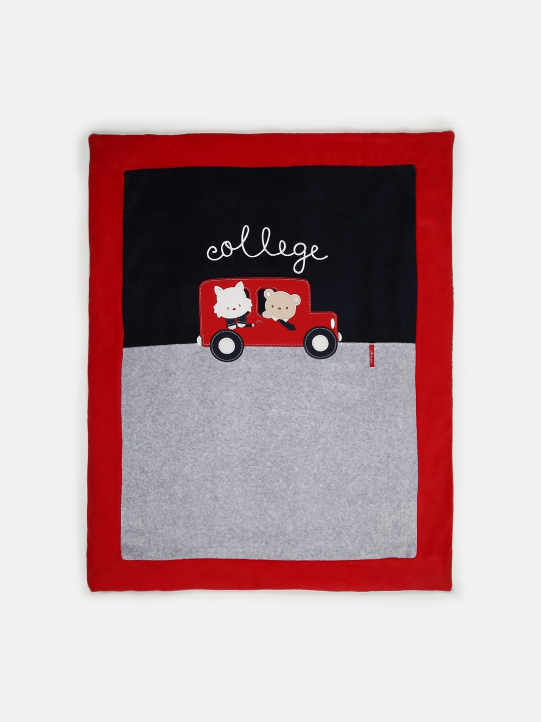 

Chicco Grey & Red Pram Blanket With Removable Cover