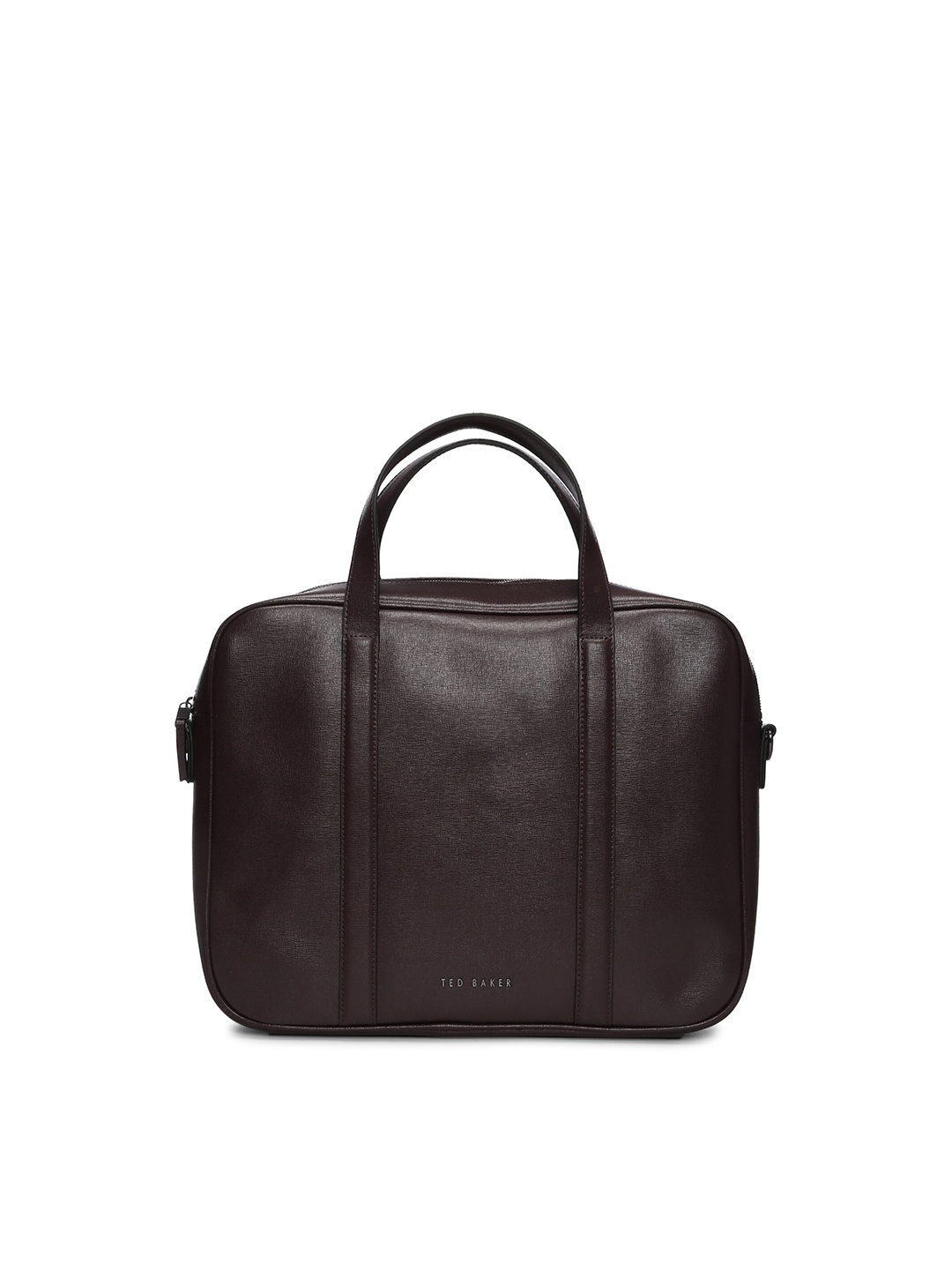 

Ted Baker Men Burgundy Leather Laptop Bag
