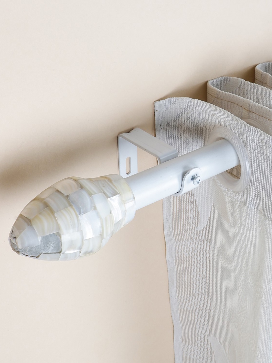 

The Decor Mart Premium Extendable Curtain Rod, White
