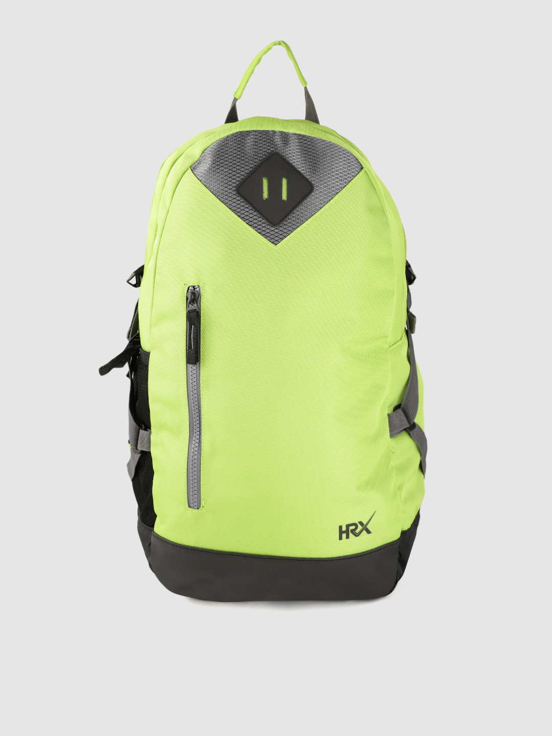 

HRX by Hrithik Roshan Unisex Lime Green & Black Brand Logo Backpack 21.8 L