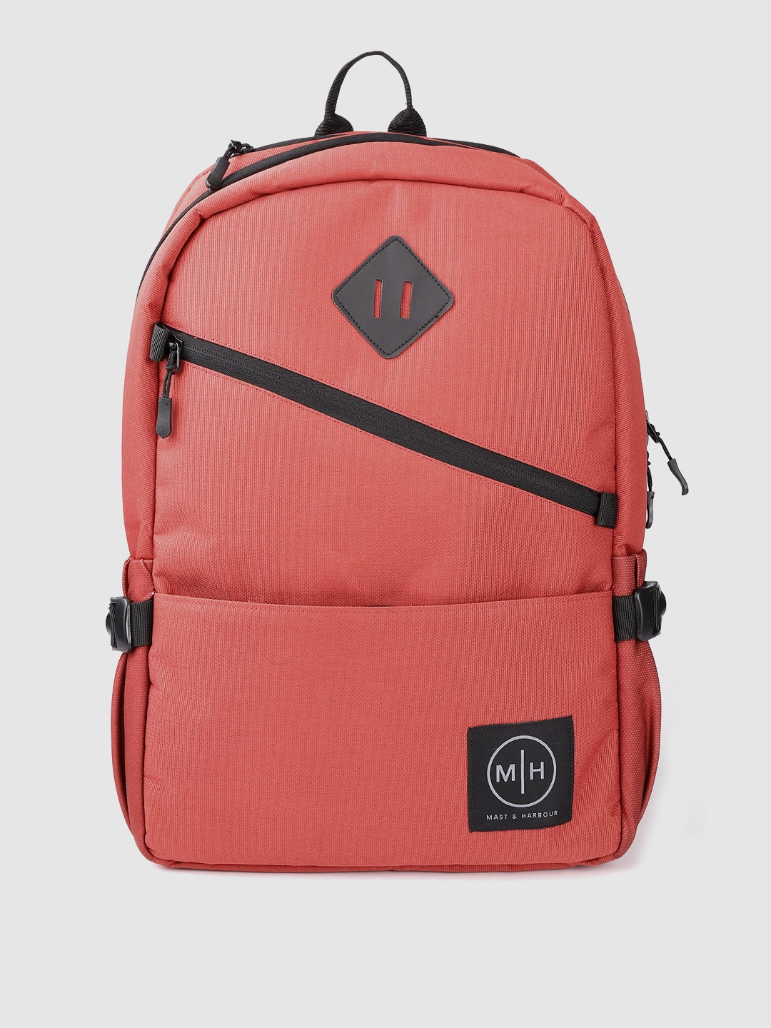 

Mast & Harbour Unisex Rust Orange Solid Backpack 16.2 L