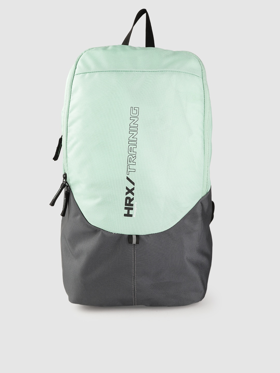 

HRX by Hrithik Roshan Unisex Mint Green & Charcoal Grey Brand Logo Print Backpack 19 L
