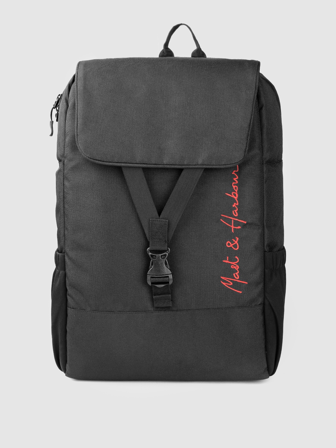 

Mast & Harbour Unisex Black Solid Backpack 21.1 L