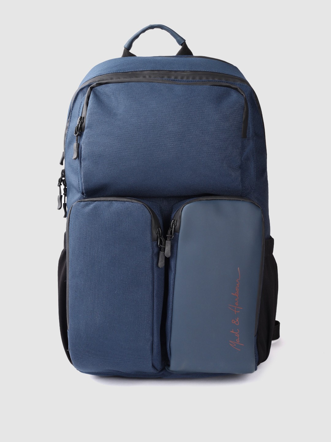 

Mast & Harbour Unisex Navy Blue Solid Backpack 27.3 L