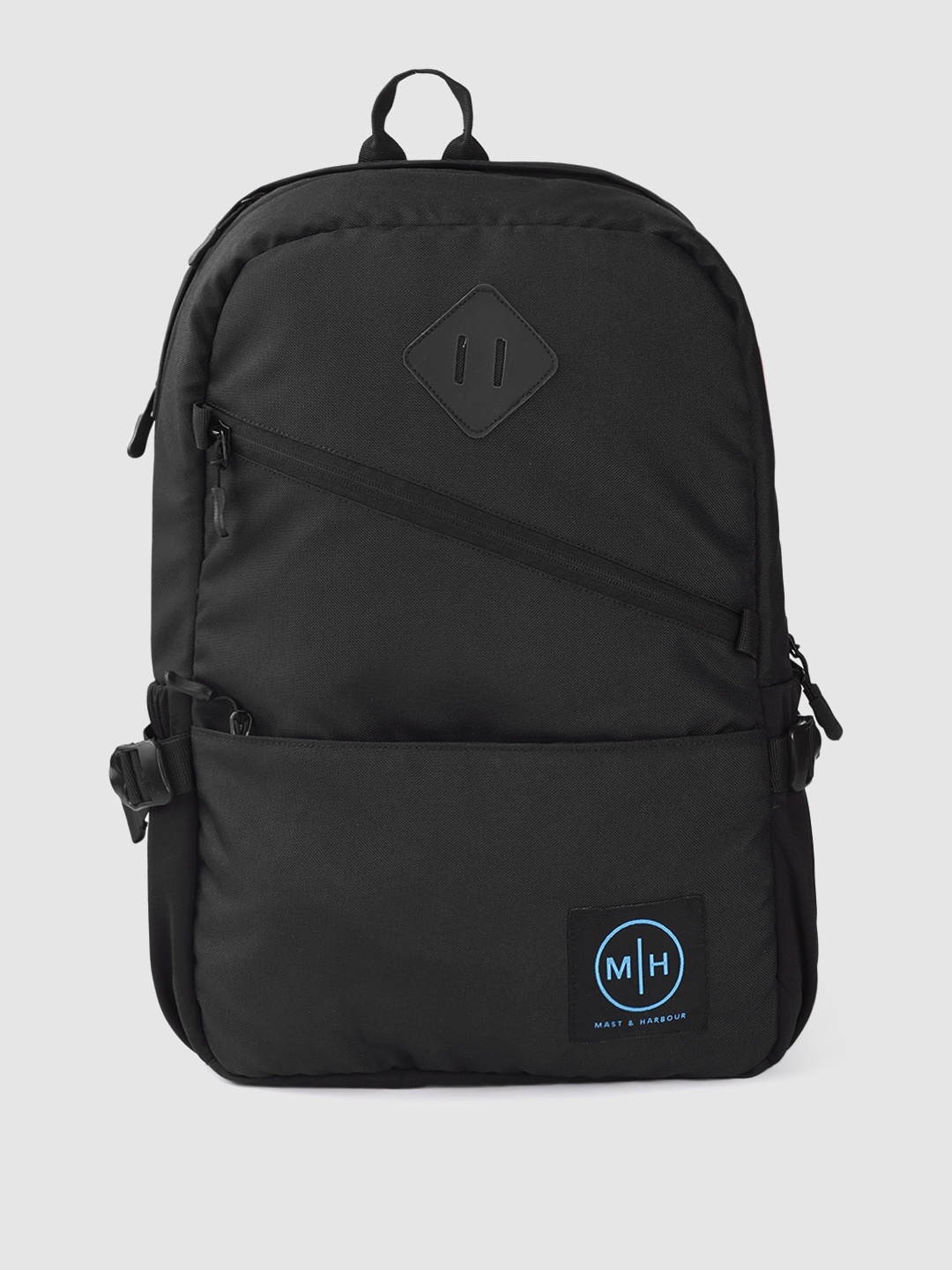 

Mast & Harbour Unisex Black Solid Backpack 16.2 L