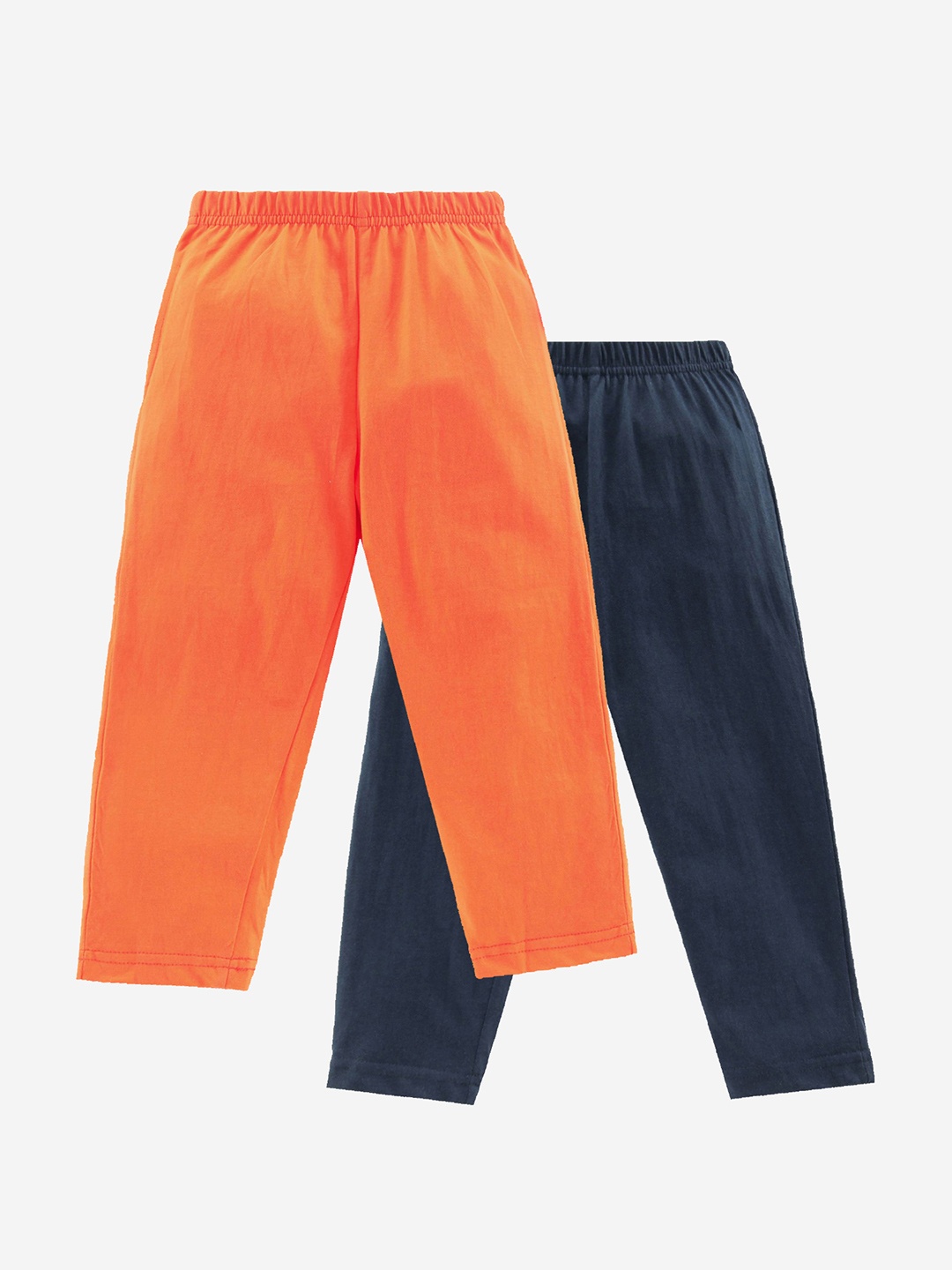 

KiddoPanti Boys Pack Of 2 Pure Cotton Lounge Pants, Orange