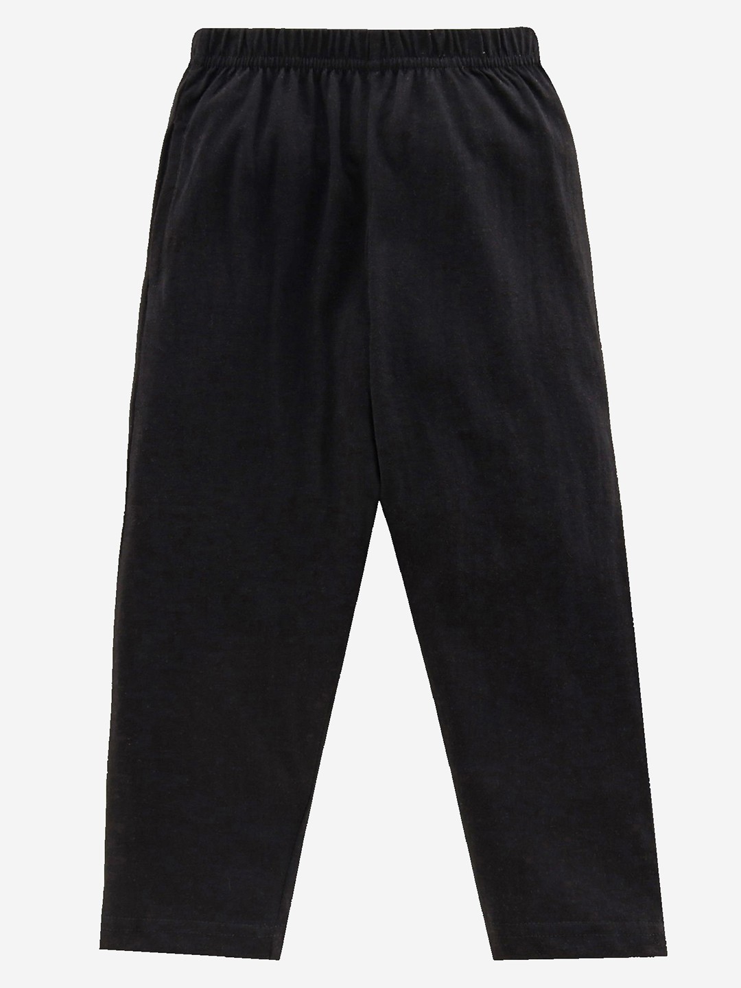 

KiddoPanti Boys Black Solid Pure Cotton Lounge Pants