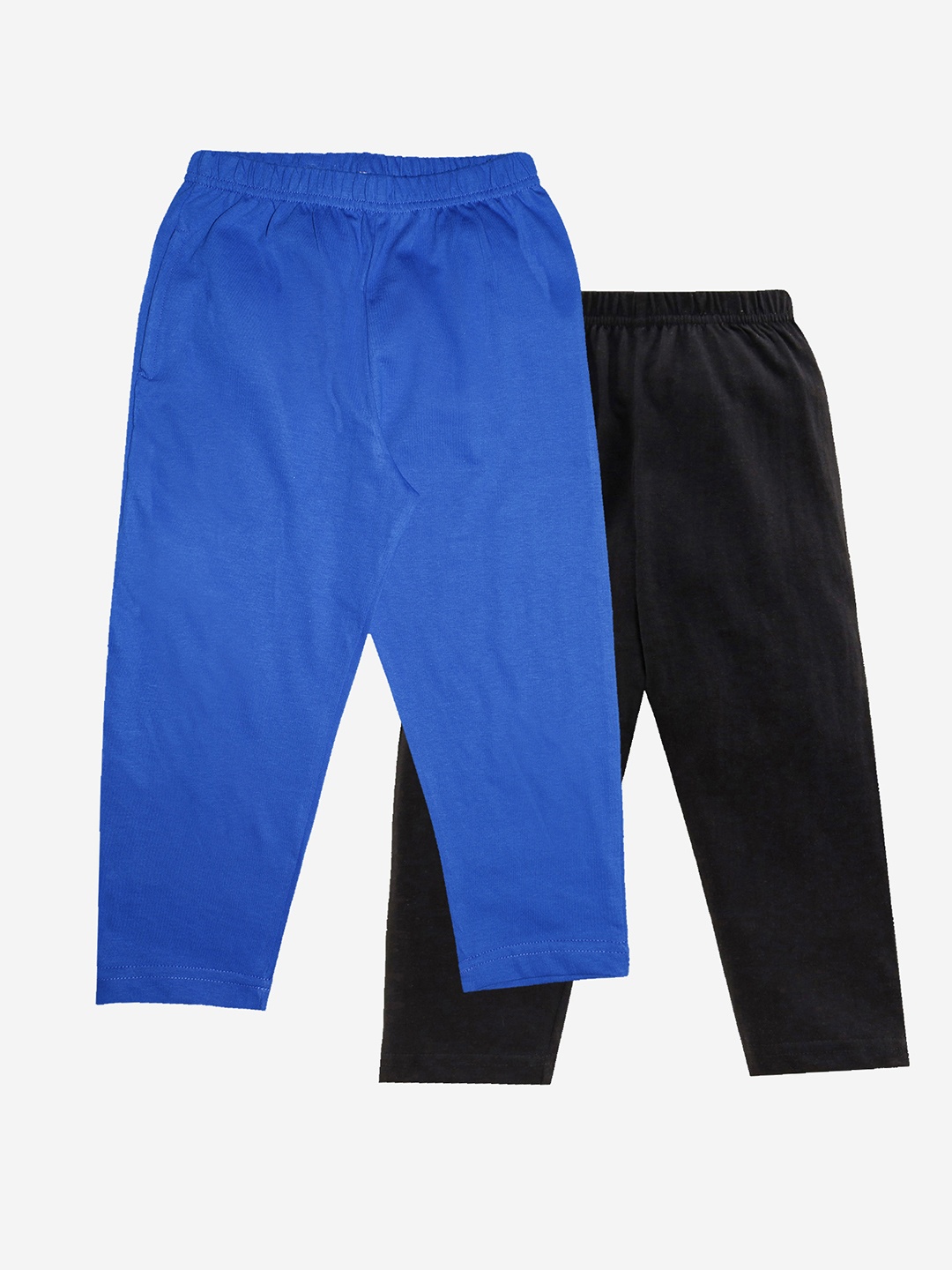 

KiddoPanti Boys Pack Of 2 Pure Cotton Lounge Pants, Blue